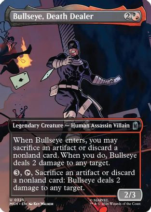 Bullseye, Death Dealer (Borderless) (MSH-325) - Marvel Super Heroes Foil