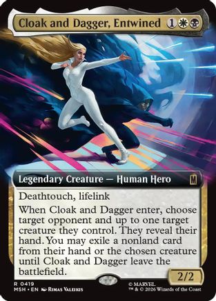 Cloak and Dagger, Entwined (Extended Art) (MSH-419) - Marvel Super Heroes Foil