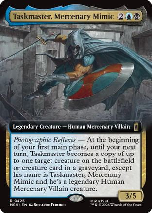 Taskmaster, Mercenary Mimic (Extended Art) (MSH-425) - Marvel Super Heroes Foil
