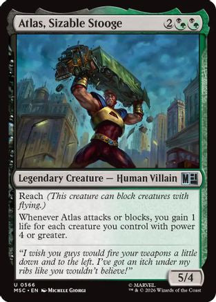 Atlas, Sizable Stooge (MSC-566) - Marvel Super Heroes