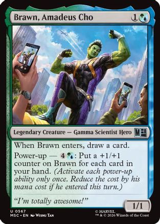 Brawn, Amadeus Cho (MSC-567) - Marvel Super Heroes Foil