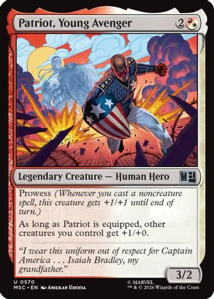 Patriot, Young Avenger (MSC-570) - Marvel Super Heroes Foil