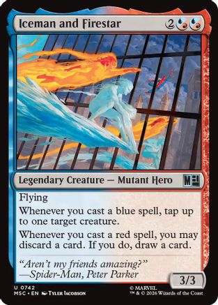 Iceman and Firestar (MSC-742) - Marvel Super Heroes
