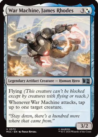 War Machine, James Rhodes (MSC-572) - Marvel Super Heroes Foil