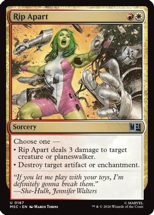Rip Apart (MSC-187) - Commander: Marvel Super Heroes