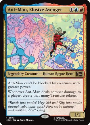 Ant-Man, Elusive Avenger (Surge Foil) (MSC-073) - Commander: Marvel Super Heroes Foil