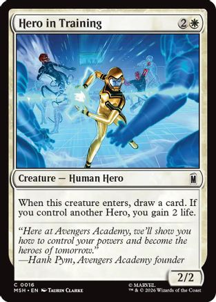Hero in Training (MSH-016) - Marvel Super Heroes