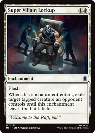 Super Villain Lockup (MSH-037) - Marvel Super Heroes Foil