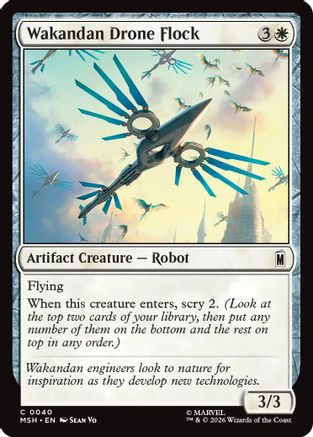 Wakandan Drone Flock (MSH-040) - Marvel Super Heroes Foil