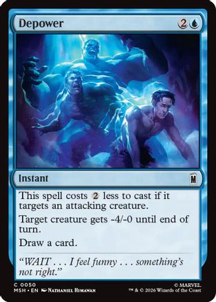 Depower (MSH-050) - Marvel Super Heroes Foil