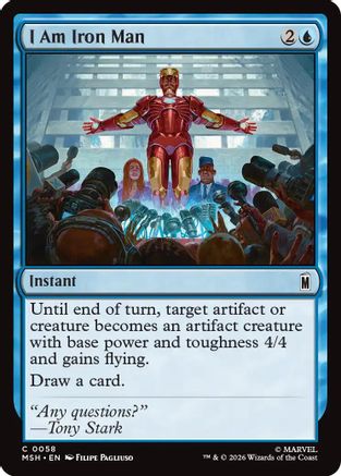 I Am Iron Man (MSH-058) - Marvel Super Heroes Foil