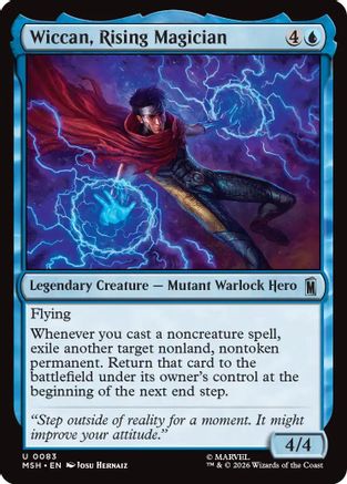 Wiccan, Rising Magician (MSH-083) - Marvel Super Heroes Foil