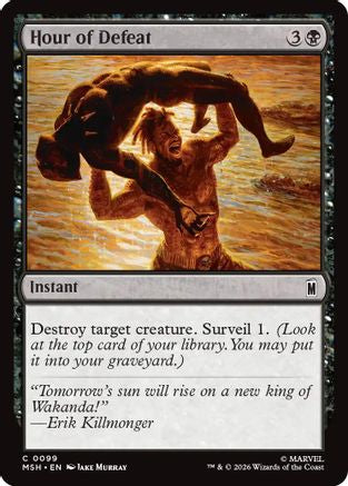 Hour of Defeat (MSH-099) - Marvel Super Heroes Foil