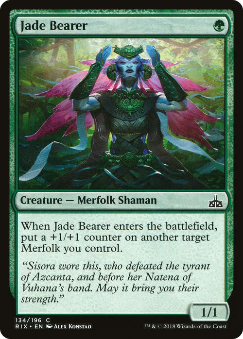 Jade Bearer (RIX-134) - Rivals of Ixalan Foil