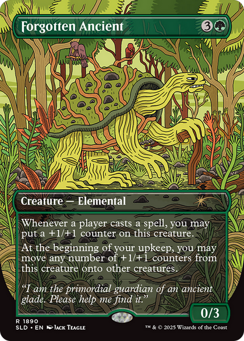 Forgotten Ancient (Rainbow Foil) (SLD-1890) - Secret Lair Drop (Borderless) Foil
