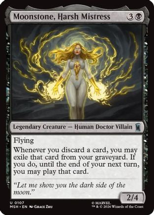 Moonstone, Harsh Mistress (MSH-107) - Marvel Super Heroes Foil