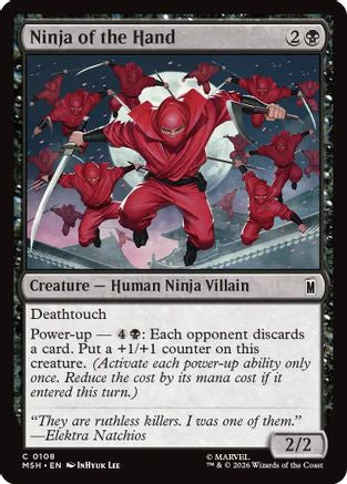 Ninja of the Hand (MSH-108) - Marvel Super Heroes Foil