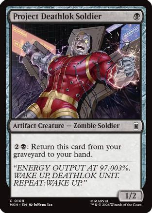 Project Deathlok Soldier (MSH-109) - Marvel Super Heroes Foil