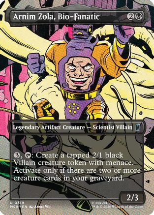 Arnim Zola, Bio-Fanatic (Borderless) (MSH-319) - Marvel Super Heroes Foil