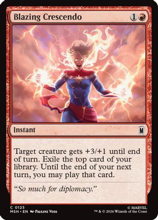 Blazing Crescendo (MSH-125) - Marvel Super Heroes