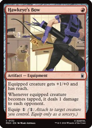 Hawkeye's Bow (MSH-132) - Marvel Super Heroes Foil