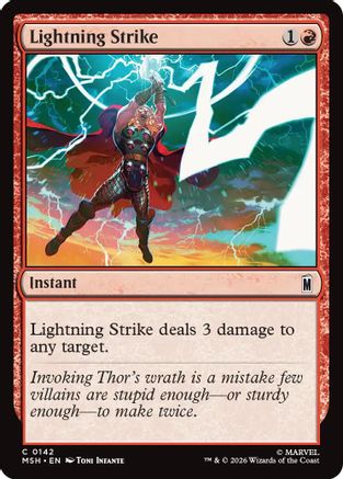 Lightning Strike (MSH-142) - Marvel Super Heroes Foil