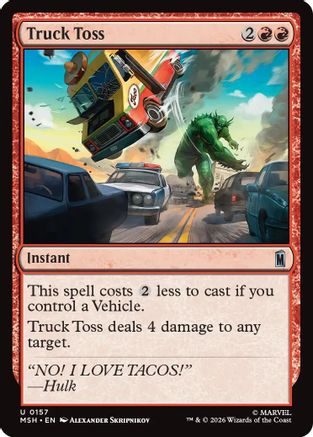 Truck Toss (MSH-157) - Marvel Super Heroes Foil