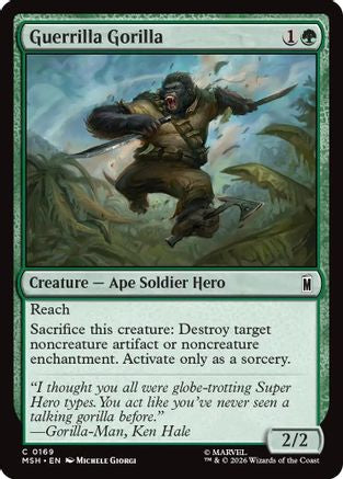 Guerrilla Gorilla (MSH-169) - Marvel Super Heroes Foil