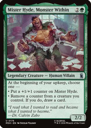 Mister Hyde, Monster Within (MSH-176) - Marvel Super Heroes Foil
