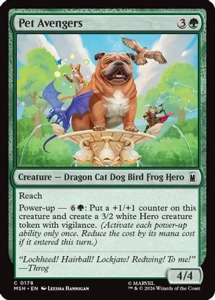 Pet Avengers (MSH-178) - Marvel Super Heroes Foil