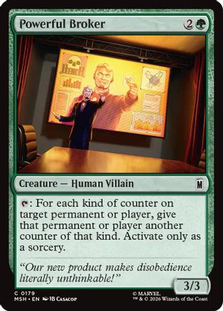 Powerful Broker (MSH-179) - Marvel Super Heroes Foil