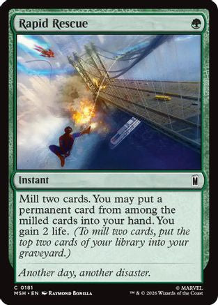Rapid Rescue (MSH-181) - Marvel Super Heroes Foil