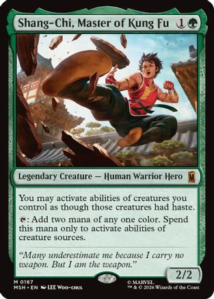 Shang-Chi, Master of Kung Fu (MSH-187) - Marvel Super Heroes Foil