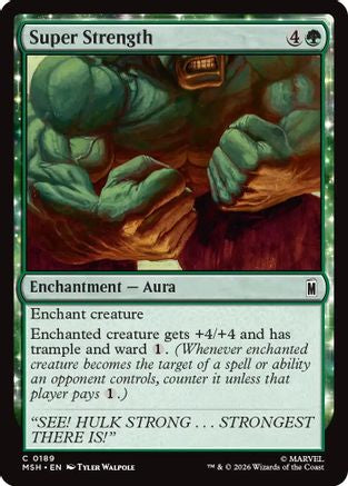 Super Strength (MSH-189) - Marvel Super Heroes Foil