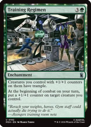 Training Regimen (MSH-192) - Marvel Super Heroes Foil