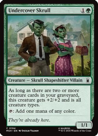 Undercover Skrull (MSH-194) - Marvel Super Heroes Foil
