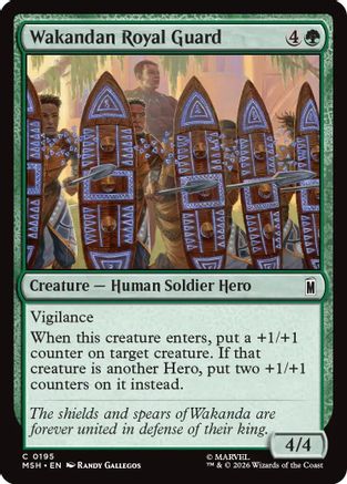 Wakandan Royal Guard (MSH-195) - Marvel Super Heroes Foil