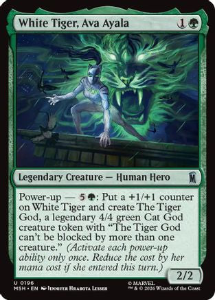White Tiger, Ava Ayala (MSH-196) - Marvel Super Heroes Foil