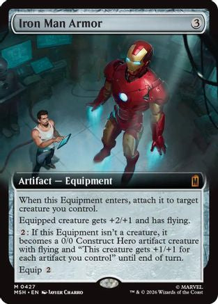 Iron Man Armor (Extended Art) (MSH-427) - Marvel Super Heroes Foil