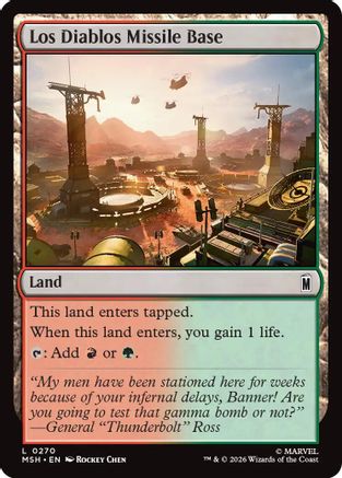 Los Diablos Missile Base (MSH-270) - Marvel Super Heroes Foil