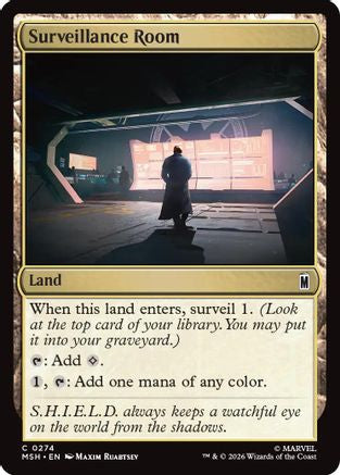 Surveillance Room (MSH-274) - Marvel Super Heroes Foil