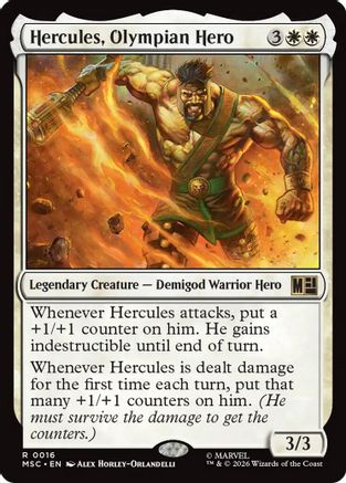 Hercules, Olympian Hero (MSC-016) - Commander: Marvel Super Heroes