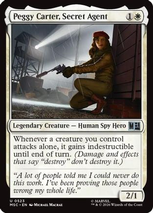 Peggy Carter, Secret Agent (MSC-523) - Commander: Marvel Super Heroes