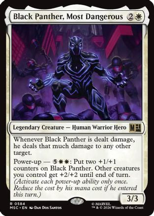 Black Panther, Most Dangerous (MSC-584) - Commander: Marvel Super Heroes Foil