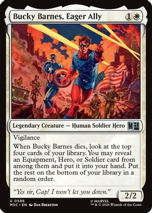 Bucky Barnes, Eager Ally (MSC-586) - Commander: Marvel Super Heroes Foil