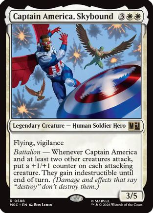 Captain America, Skybound (MSC-588) - Commander: Marvel Super Heroes