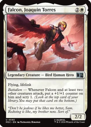 Falcon, Joaquin Torres (MSC-593) - Commander: Marvel Super Heroes