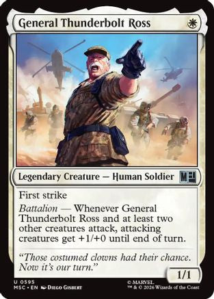 General Thunderbolt Ross (MSC-595) - Commander: Marvel Super Heroes Foil