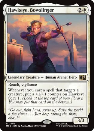 Hawkeye, Bowslinger (MSC-596) - Commander: Marvel Super Heroes