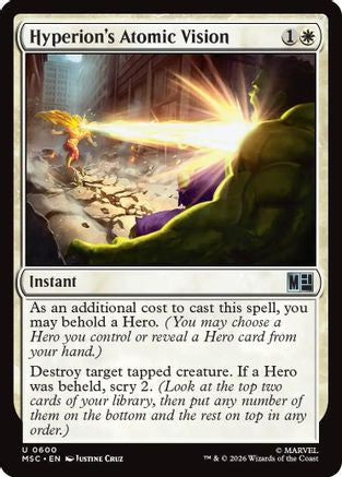 Hyperion's Atomic Vision (MSC-600) - Commander: Marvel Super Heroes